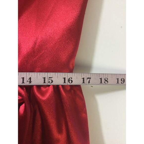 AW BRIDAL 14 1X plus tango red bow back formal party wedding knee dress NEW B131 - Picture 5 of 7